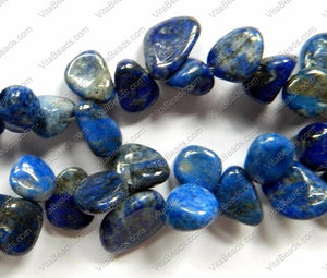 Lapis Lazuli A  -  Smooth Drop Nuggets 16"