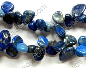 Lapis Lazuli A  -  Smooth Drop Nuggets 16"