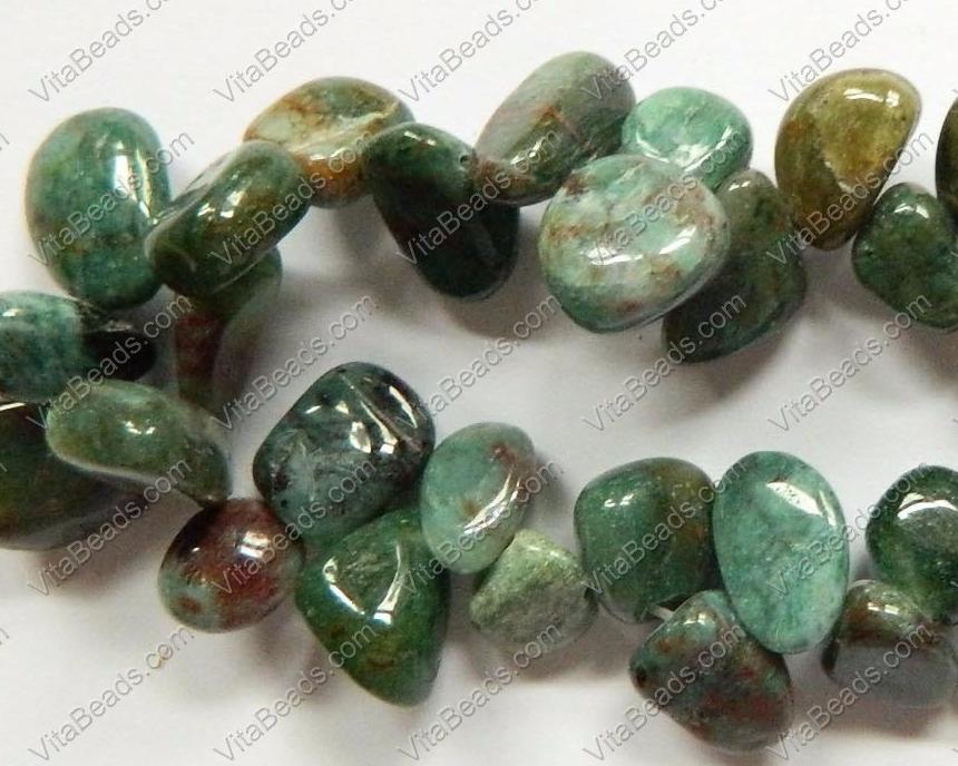 Bloodstone A  -  Smooth Drop Nuggets 16"