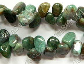Bloodstone A  -  Smooth Drop Nuggets 16"