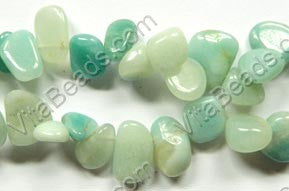 Amazonite  -  8x14mm Smooth Drop Nuggets 16"