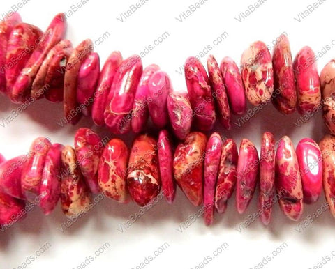 Fuchsia Impression Jasper  - Big Chip Nuggets  16"