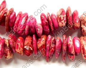 Fuchsia Impression Jasper  - Big Chip Nuggets  16"