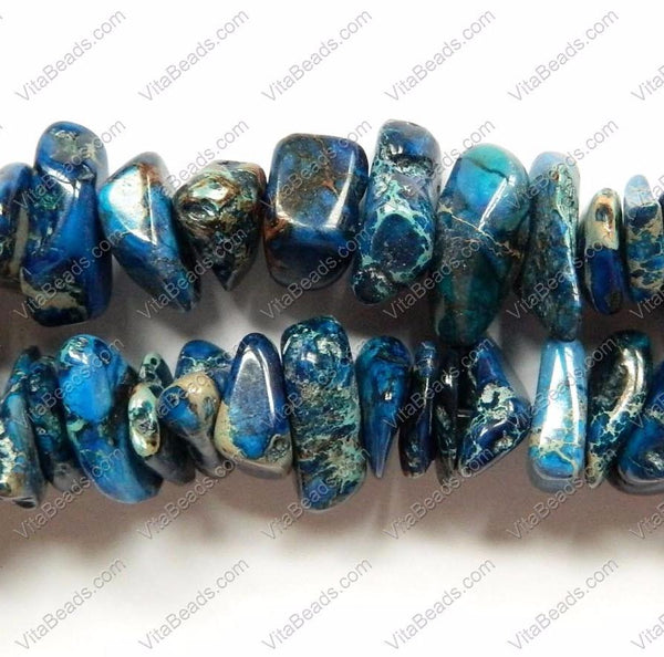 Blue Impression Jasper  -  Chip Nuggets  16"