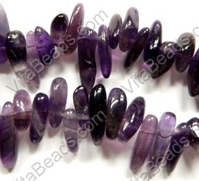 Amethyst A  -  Smooth Sticks 16"      6 x 18 mm