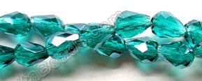 Emerald Crystal Quartz  -  5x8mm Faceted Drop 12"