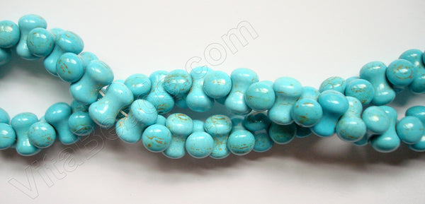 Cracked Chinese Turquoise  -  Peanuts  16"