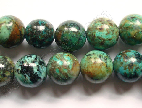 Africa Turquoise Dark  -  Smooth Round 16"