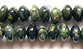 Kambaba Jasper  -  Smooth Rondels  16"    5 x 8 mm