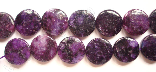 Lepidolite (Color Enhanced) -  Puff Coins  16"