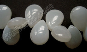 Synthetic Snow Crystal  -  Smooth Flat Briolette  6"