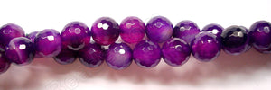 Purple Sardonix Agate  -  Faceted Round  16"