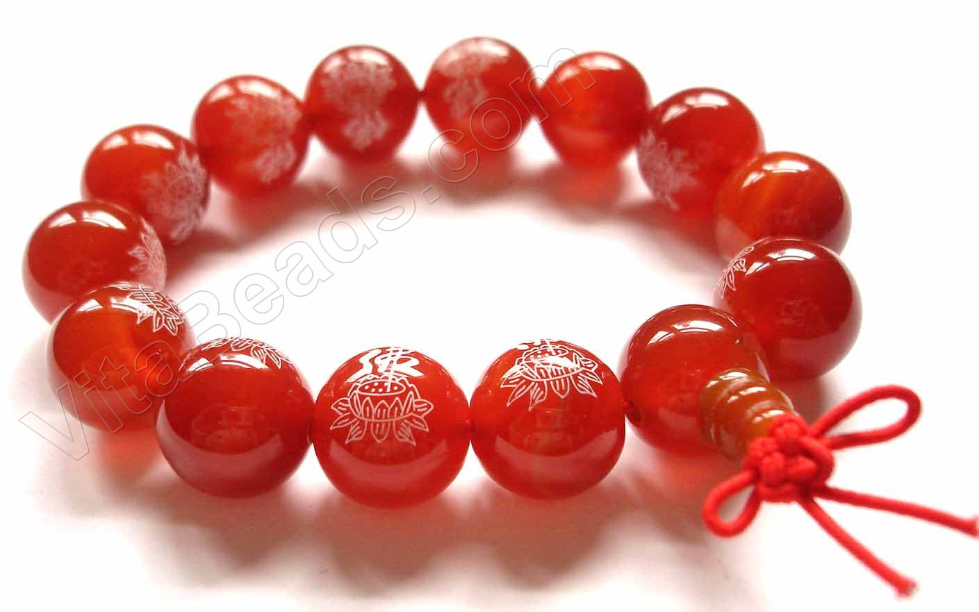 Carnelian Buddha Bracelet