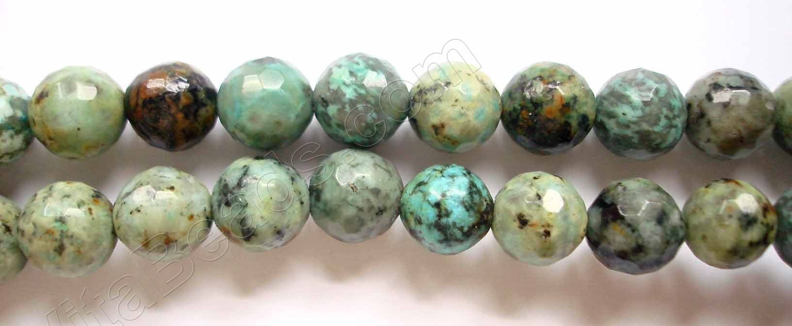 Africa Turquoise  -  Faceted Round  16"