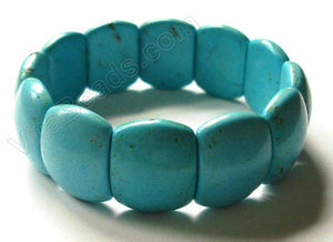 Rectangle Bracelet - Cracked Chinese Turquoise