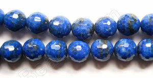 Lapis Lazuli A -  Faceted Round  15"