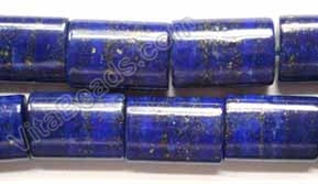Lapis Lazuli AA  -  Puff Thin Tubes 16"