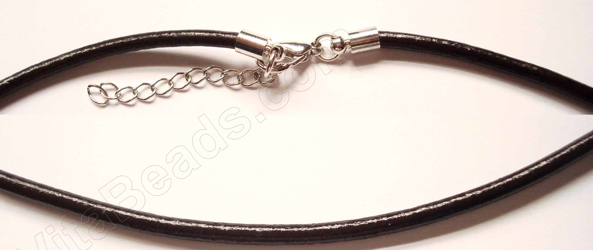 Pandora Necklace Leather Cord 17" Dark Brown