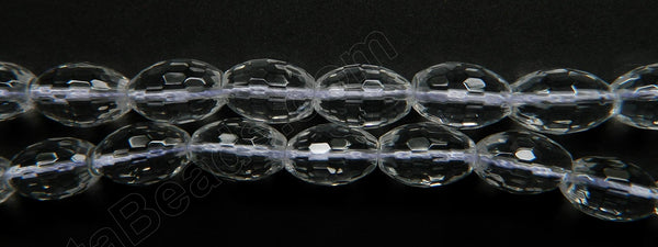 Natural Crystal AAA  -  Faceted Rice  16"