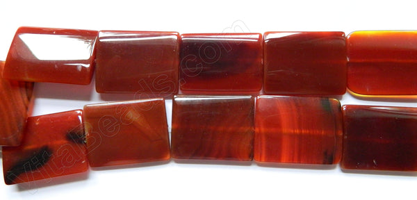 Puff Rectangle  -  Carnelian   16"