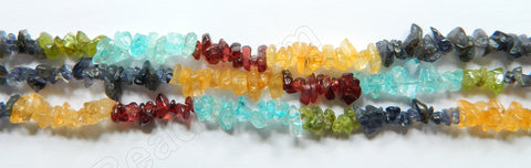 Multi Gems (5 colors) - Chips 36"    8 mm