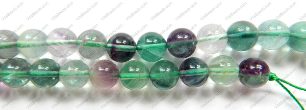 Rainbow Fluorite AA  -  Smooth Round  16"