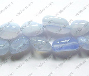 Blue Chalcedony Natural  -  Nuggets  16"