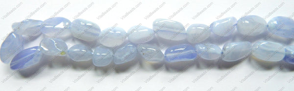 Blue Chalcedony Natural  -  Nuggets  16"