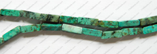 Africa Turquoise  -  4x13mm Rectangles  16"