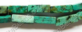 Africa Turquoise  -  4x13mm Rectangles  16"