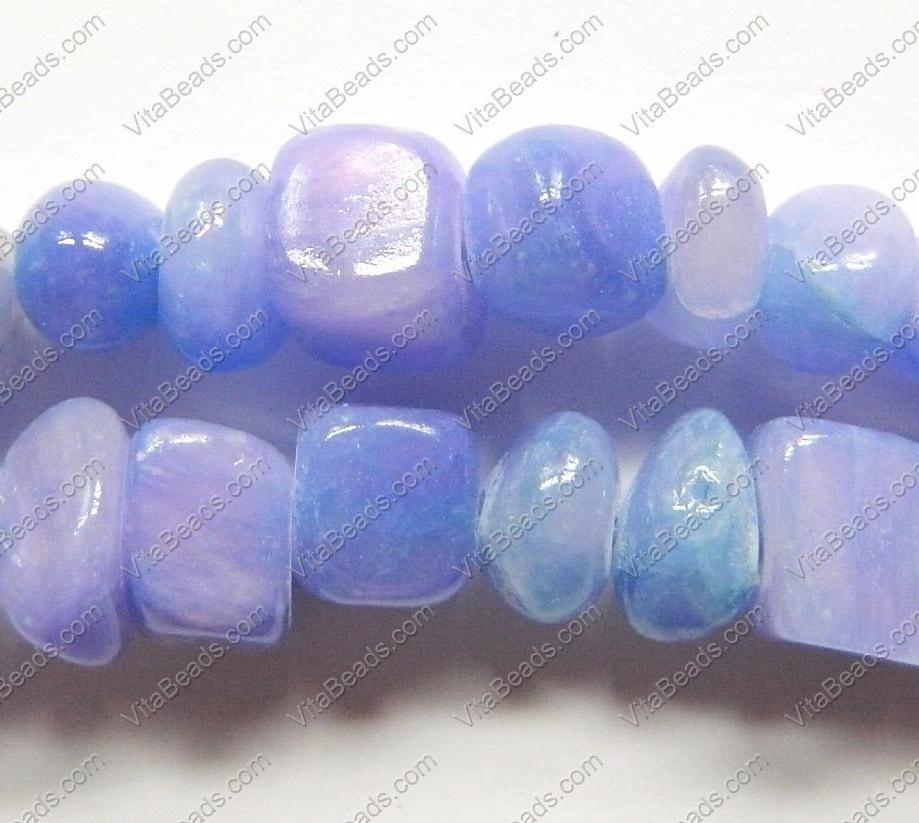 Light Purple Jade  -  Small Smooth Nuggets  16"