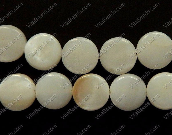 Mother of Pearl (White) - Puff Coins 16"