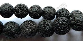 Lava Stone Natural Raw  -  Smooth Round  16"