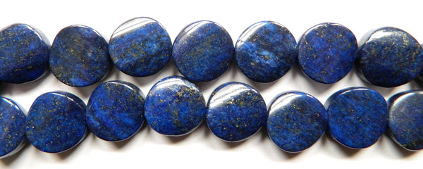 Lapis Lazuli A  -  Twisted Flat Coin  16"