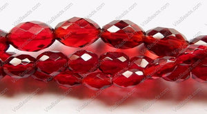 Faceted Eggs - 005 Red Win. Qtz  16"