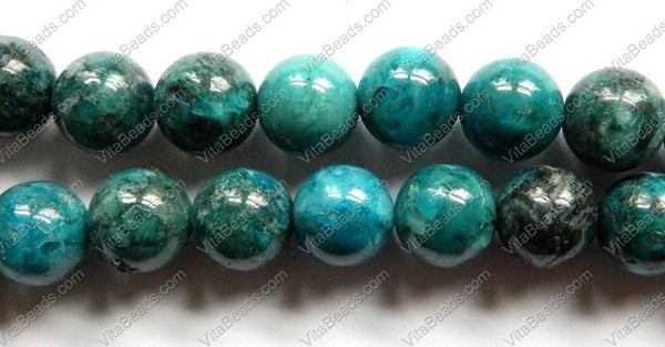 Dyed Feldspath Graphic Apatite Color  -  Smooth Round  16"