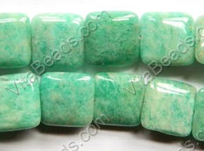 Russia Amazonite Light  -  Puff Squares  16"