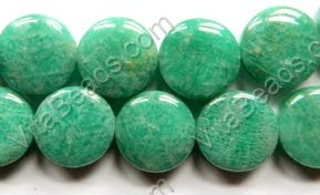 Russian Amazonite  -  Puff Coins 16"