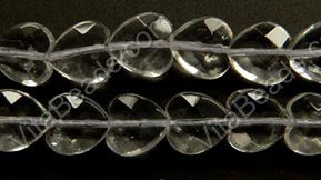 Natural Crystal A  -  Faceted Heart 16"