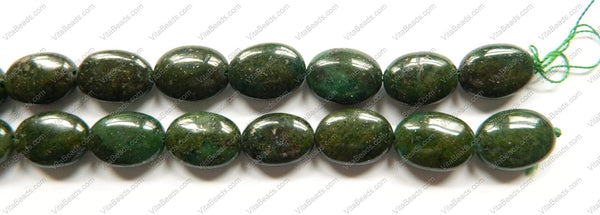 Green Pyrite A  -  Puff Ovals  16"