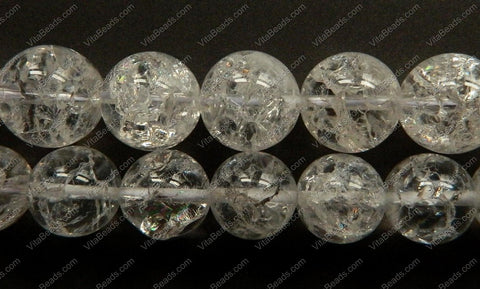 Explosion Crystal AA  -  Smooth Round Beads 16"