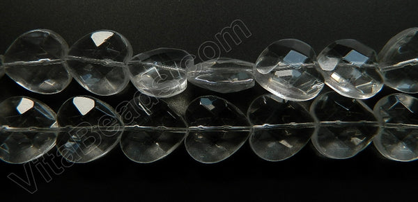 Clear Crystal  -  Faceted Heart  16"