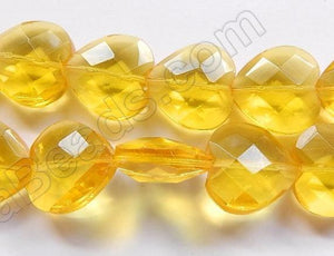 Citrine Crystal  -  Faceted Heart  16"