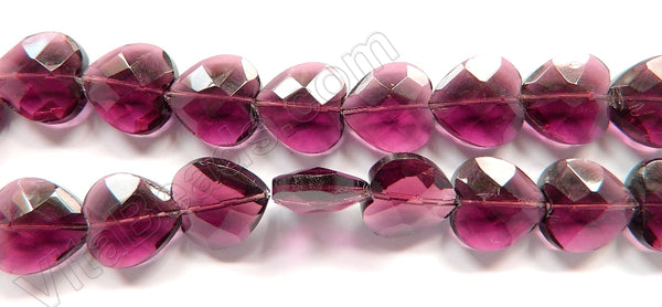 Red Fluorite Crystal  -  Faceted Heart  16"