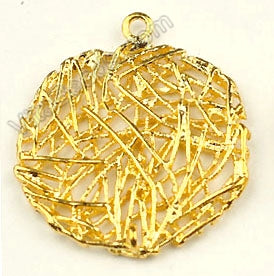 Copper Pendant Golden Nest