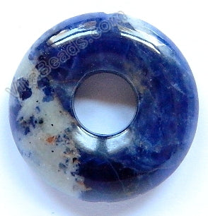 Smooth Pendant - Donut Sodalite Dark