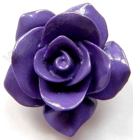 Carved Jasmine Pendant Synthetic Dark Purple Jade