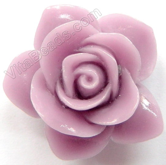 Carved Jasmine Pendant Synthetic Light Purple Jade