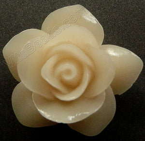 Carved Jasmine Pendant Synthetic Bone