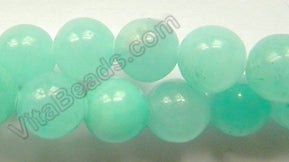 Hemimorphite Amazonite  -  Smooth Round Beads  16"